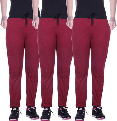 

Gag Wear Solid Women's Multicolor Track Pants, Maroon