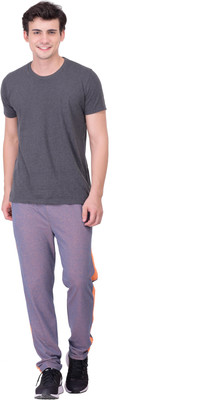 Gag Wear Self Design Men's Orange Track Pants