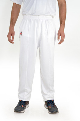 CW Self Design Men White Track Pants