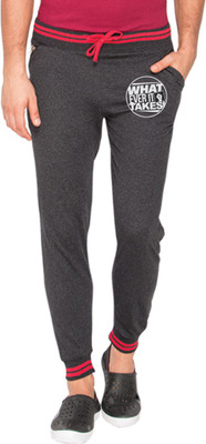

Campus Sutra Printed Men Grey Track Pants