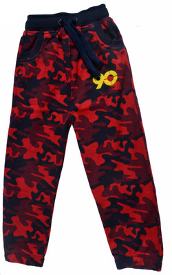 Crux & Hunter Track Pant For Boys(Red