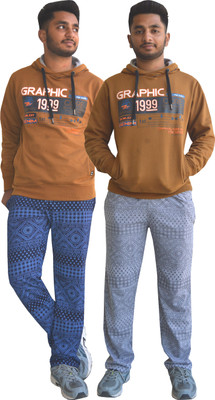 SHAUN Printed Men Multicolor Track Pants