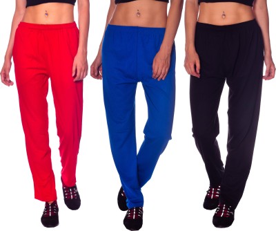 SHAUN Solid Women Red Track Pants