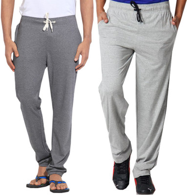 WellFitLook Colorblock Men Grey, Light Green Track Pants