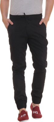 

Fifty Two Solid Men's Black Track Pants