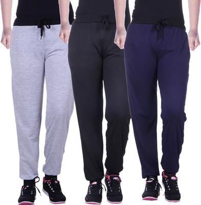 

Gag Wear Solid Women's Multicolor Track Pants, Black;light grey;navy