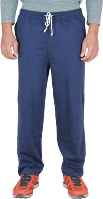 Frang Solid Men Dark Blue Track Pants