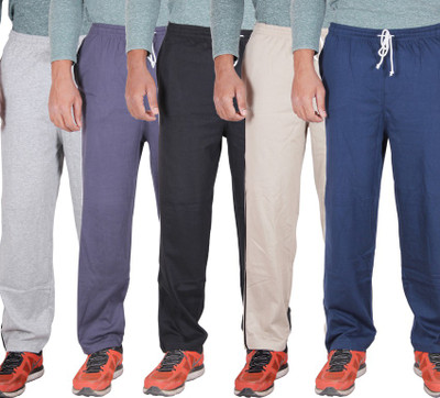 Frang Solid Men Grey Track Pants