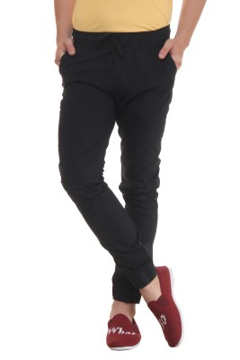 

Fifty Two Solid Men's Black Track Pants