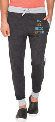 

Campus Sutra Printed Men's Grey Track Pants
