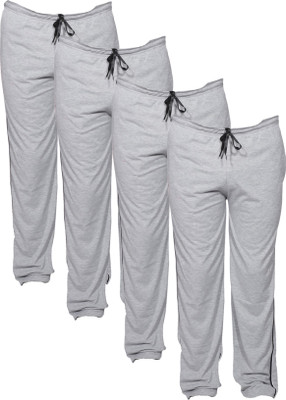 IndiWeaves Solid Men Grey Track Pants