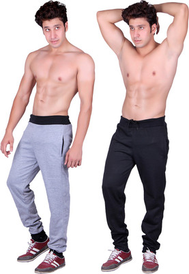 

Gag Wear Solid Men's Multicolor Track Pants, Black;light grey