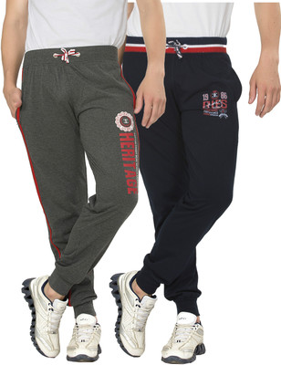 

Alan Jones Printed Men's Dark Blue, Grey Track Pants, F.navy;r.charcoal