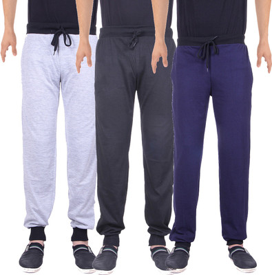 

Gag Wear Solid Men's Multicolor Track Pants, Black;light grey;navy