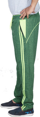 

Dee Mannequin Self Design Men's Dark Green Track Pants