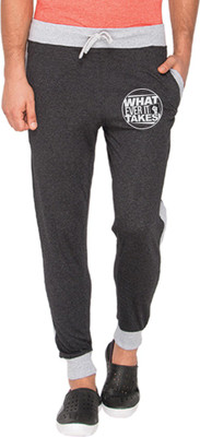 

Campus Sutra Printed Men's Grey Track Pants