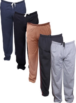 Indistar Solid Men Blue, Brown, Black, Grey Track Pants