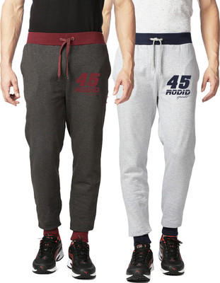 

Rodid Solid Men's Grey, Grey Track Pants, Charcoal melange;grey melange