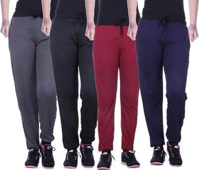

Gag Wear Solid Women's Multicolor Track Pants, Dark grey & black;maroon;navy