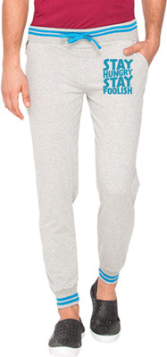 

Campus Sutra Printed Men's Grey Track Pants