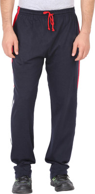 CHECKERSBAY Solid Men Dark Blue Track Pants