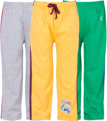 

Ultra Fit Track Pant For Boys(Multicolor), Grey & green & yellow