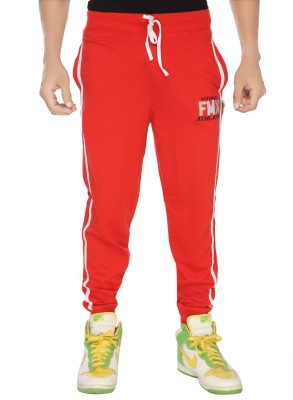 Filmax | Solid Men Red Track Pants