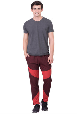 

Gag Wear Self Design Men's Maroon Track Pants