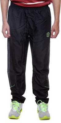 

Sports 52 Wear Solid Men's Black, Green Track Pants, Black.grn.