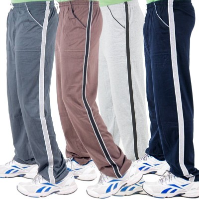 WellFitLook Solid Men Multicolor Track Pants