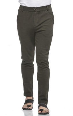 

Tinted Solid Men's Green Track Pants, Olive