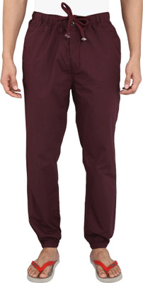 

Magneto Solid Men's Maroon Track Pants