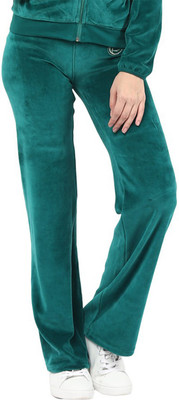 HARPA Solid Women Green Track Pants