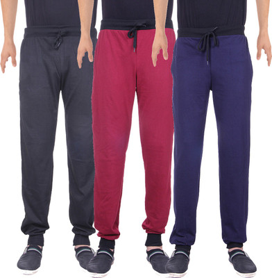

Gag Wear Solid Men's Multicolor Track Pants, Black;maroon;navy