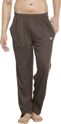 

AJC Solid Men' Brown Track Pants