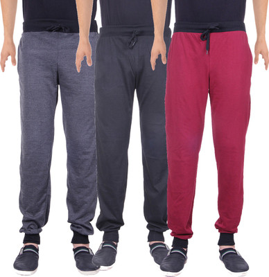 

Gag Wear Solid Men's Multicolor Track Pants, Black;dark grey;maroon