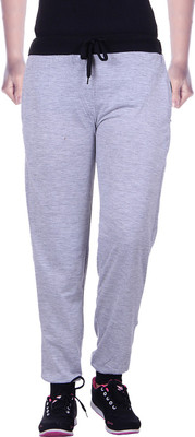 

Gag Wear Solid Women's Grey Track Pants, Light grey