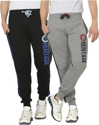 

Alan Jones Printed Men's Black, Grey Track Pants, R.black;r.milange