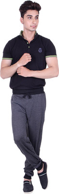 

Gag Wear Solid Men's Grey Track Pants, Dark grey