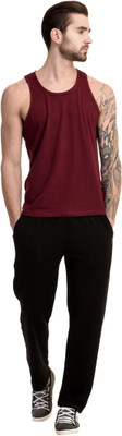 

gag wears Solid Men Black Track Pants