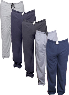 Indistar Solid Men Blue, Grey Track Pants