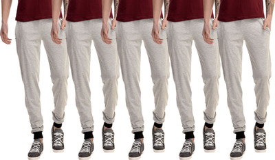 Meebaw Solid Men Grey Track Pants