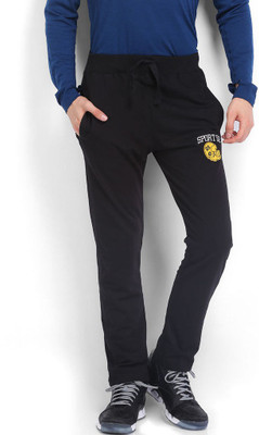 Sports 52 Wear S52wwwt11 Solid Men's Black, Yellow Track Pants