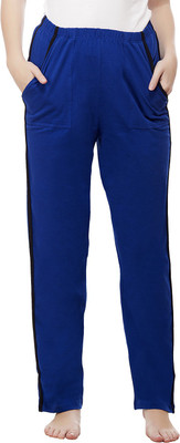 

Peptrends Solid Women's Blue Track Pants