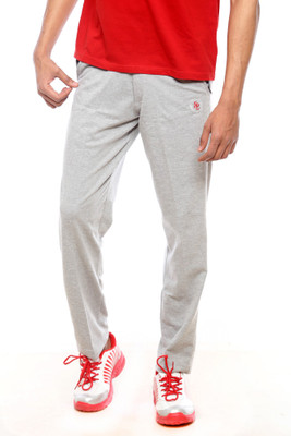 

Sports 52 Wear Solid Men's Grey Track Pants, L.mel.