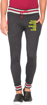 

Campus Sutra Printed Men's Grey Track Pants