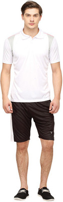 

Campus Sutra Solid Men's Track Suit, Brown;white