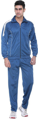 Warm Up Solid Men Track Suit