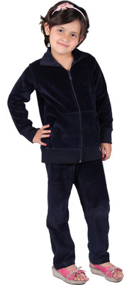 51% OFF on Vivid Bharti Solid Girls Track Suit