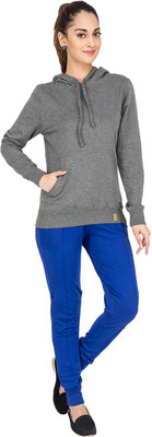 

Campus Sutra Solid Women's Track Suit, Blue